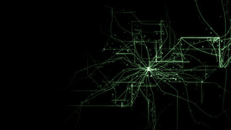 Network Communication Hi-Tech Internet connection tecnology data grid digital background for...