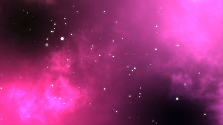Abstract Creative Nebula and Particles background for different projects.の写真素材