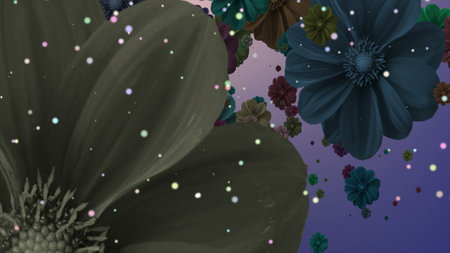 Abstract Creative of flowers backdrop backgroundの写真素材