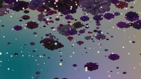 Abstract Creative of flowers backdrop backgroundの写真素材