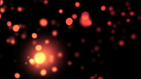 Soft Bokeh wedding particles in colorful soft backdrop background design for different projects.の写真素材