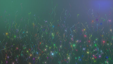 Soft Bokeh wedding particles in colorful soft backdrop background design for different projects.の写真素材