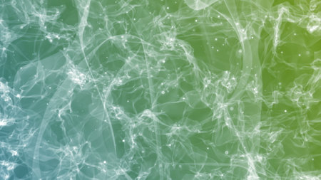 Elegant corporate business hi tech and Soft Magic Cloth Wool Curtain background and bokeh particles hi tech backdrop.の写真素材