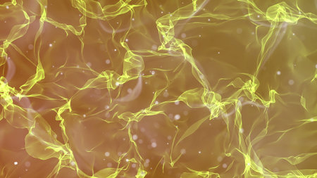 Elegant corporate business hi tech and Soft Magic Cloth Wool Curtain background and bokeh particles hi tech backdrop.の写真素材