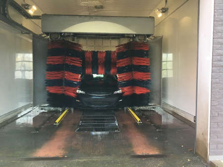 Car service center. Automatic car wash.の写真素材