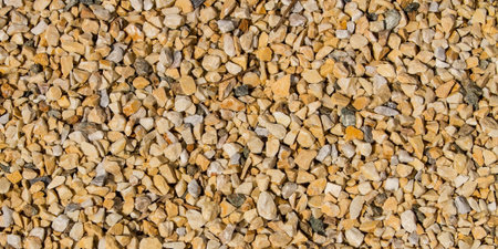small stone rubble. / Multicolored rubble lawn. top view