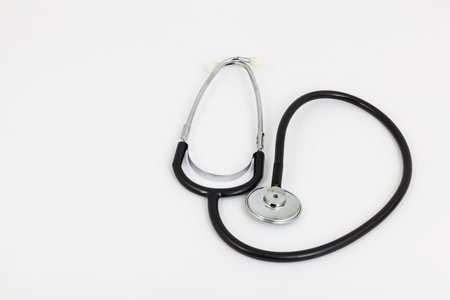 stethoscope with white background