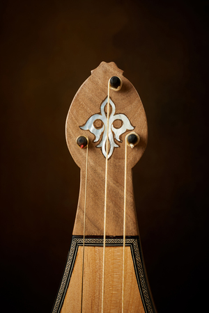 Traditional Greek instrument politiki lyra or classical kemenceの写真素材