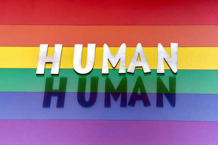 that who fight for freedom and justice of LGBT community, shadow symbolizes transparency and blurring of concepts in modern worldの写真素材