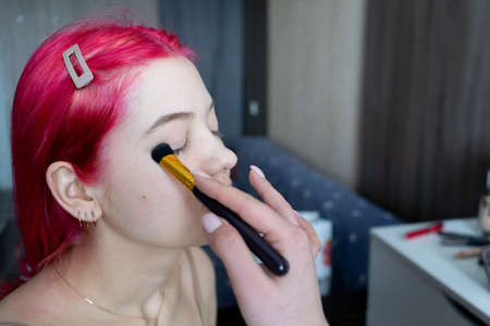 Ideal for articles on creating make-up at home, both for professional make-up artists and for amateursの写真素材