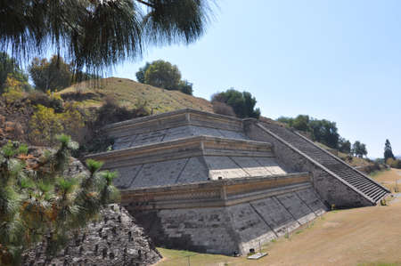 The Great Pyramid of Cholula, also known as Tlachihualtepetl, is a complex located in Cholula, Puebla, Mexico.の写真素材