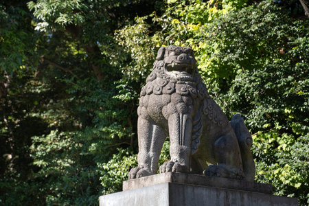 Yasukuni Shrine is a Shinto shrine located in Chiyoda, Tokyo. It was founded by Emperor Meiji in June 1869.の写真素材