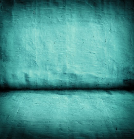 vintage blue interior as background with artistic shadows addedの写真素材