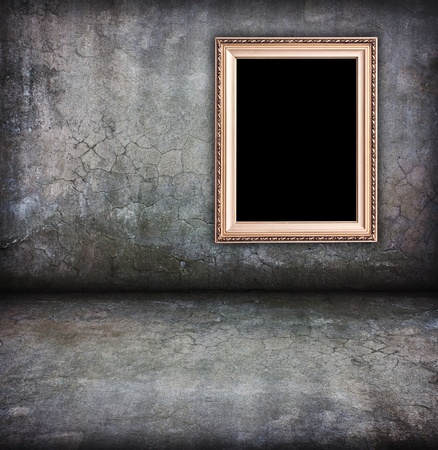 vintage concrete cracked interior with artistic shadows addedの写真素材