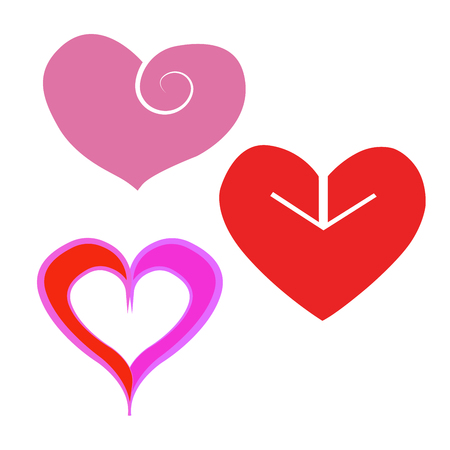 hearts set for design. hearts set for the holiday. heartのイラスト素材