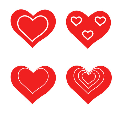 hearts set for design. hearts set for the holiday. heartのイラスト素材