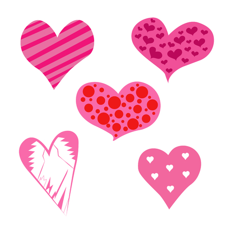 hearts set for design. hearts set for the holiday. heartのイラスト素材