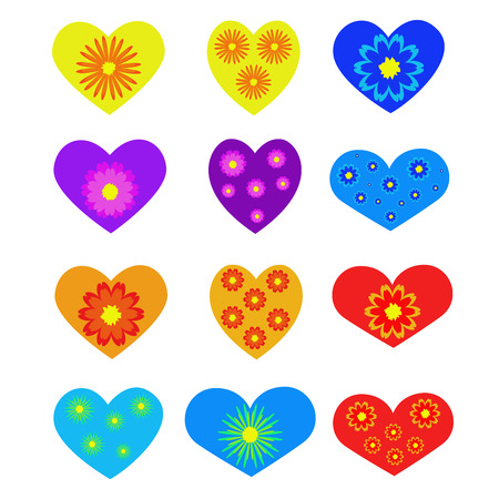 hearts set for design. hearts set for the holiday. heartのイラスト素材
