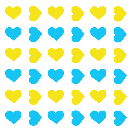 Lovely heart wallpaper. heart shapes in different colors for Valentines Day background.のイラスト素材