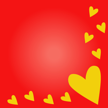 Valentines Day. Heart Frame with space for Text. valentine card.のイラスト素材