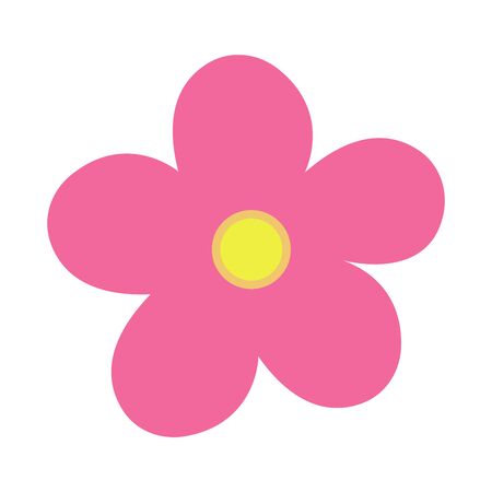 Flower icon vector flat on white background. flower icon image. flower icon flat vector illustration for graphic and web design.のイラスト素材