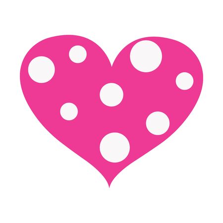 Vector heart of outline hand drawn heart icon. Illustration for your graphic design.のイラスト素材