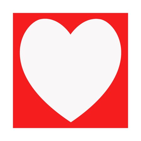 Vector heart of outline hand drawn heart icon. Illustration for your graphic design.のイラスト素材