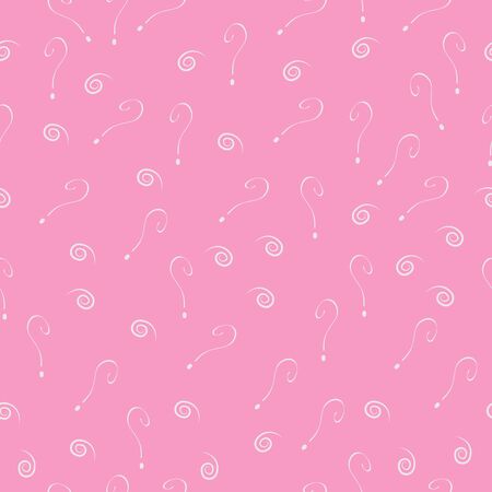 Question mark vector seamless pattern. Hand drawn sketch. FAQ button. Asking questions. Ask for helpのイラスト素材