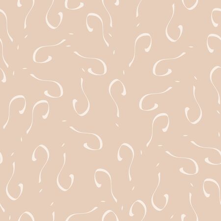 Question mark vector seamless pattern. Hand drawn sketch. FAQ button. Asking questions. Ask for helpのイラスト素材