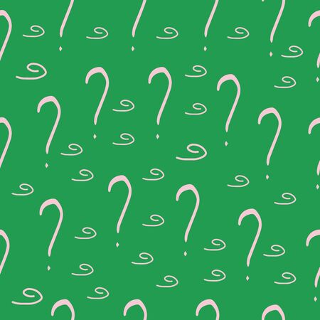 Question mark vector seamless pattern. Hand drawn sketch. FAQ button. Asking questions. Ask for helpのイラスト素材