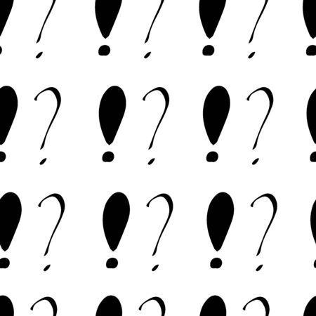 Question marks seamless pattern. Vector sketch question marks backgroundのイラスト素材