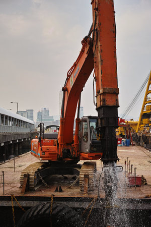 Hong Kong Special Administrative Region of the People's Republic of China, is a city on the southern coast of China at the Pearl River Estuary and the South China Seaのeditorial素材
