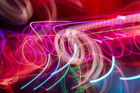 Defocus club light. Blurry lights. Club lights for designer.の写真素材