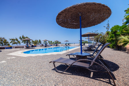 Santorini Island. Greece. Caldera. Summer.の写真素材