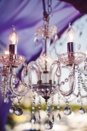chandelier wedding decor,  lamp, candelabraの写真素材