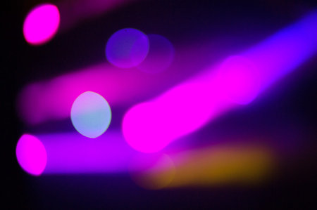 Defocus club light. Blurry lights. Club lights for designer.