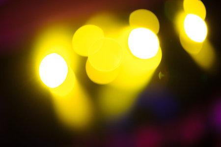 Defocus club light. Blurry lights. Club lights for designer.の写真素材