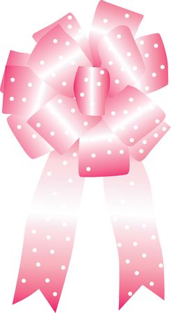 Illustration of rose coloured ribbon arranged as rose	の写真素材