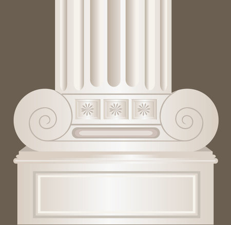 Illustration of decorated pillar	