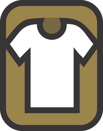 Illustration of a symbol of shirt	の写真素材