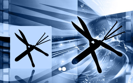 Illustration of a symbol of gardening tools	