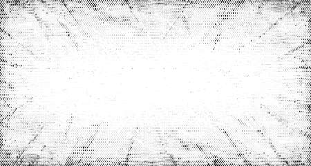 Halftone grunge texture. Comic style grain background. Pop art faded frame. Grunge speckle effect. Dotted particles print wallpaper. Pixelated mosaic backdropのイラスト素材