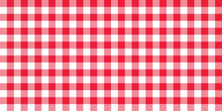 Gingham seamless pattern. Red and white vichy background texture. Checked tweed plaid repeating...