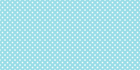 Polka dot seamless pattern. Blue and white dotted repeated background. Swatch template for textile, fabric, plaid, tablecloths, clothes, cover Vector wallpaperのイラスト素材