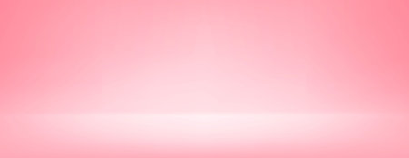 Pink studio room design concept. Light rose platform display background. Wall and floor surface backdrop for presentation, mockup template, product showcase. Soft smooth gradient wallpaper. Vectorのイラスト素材
