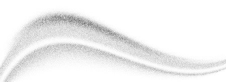 Wave gradient grain texture. Black stippled curved line background. Undulate sandy backdrop with speckles, particles, granules. Grunge noisy dotted wallpaper for banner, poster, brochure. Vectorのイラスト素材