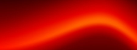 Abstract red wave gradient background. Saturated smooth hot color curved gradation wallpaper. Vibrant bright intense blur backdrop for banner, poster, leaflet, brochure, booklet. Vector ruby overlayのイラスト素材
