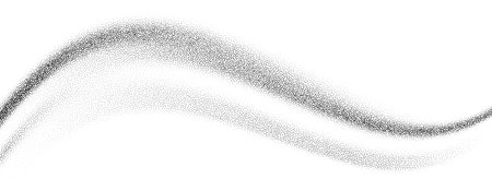 Gradient grainy texture wave. Black stippled curve line background. Undulate smooth sand backdrop with speckles, particles, granules. Grunge noise dotted wallpaper for banner, poster, brochure. Vectorのイラスト素材