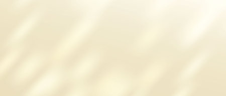 Gold dappled sunlight spots background. Spotted light rays, beams, glare on surface, wall, ceiling, floor. Natural light scene wallpaper for mockup, template, overlay, poster, banner, promo. Vectorのイラスト素材