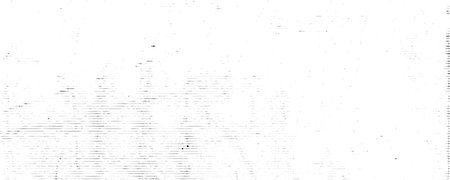 Horizontal distressed lined texture. Black aged striped pattern background. Linear halftone scratch photocopy wallpaper. Damaged scanned image concept backdrop. Old worn paper effect print. Vectorのイラスト素材